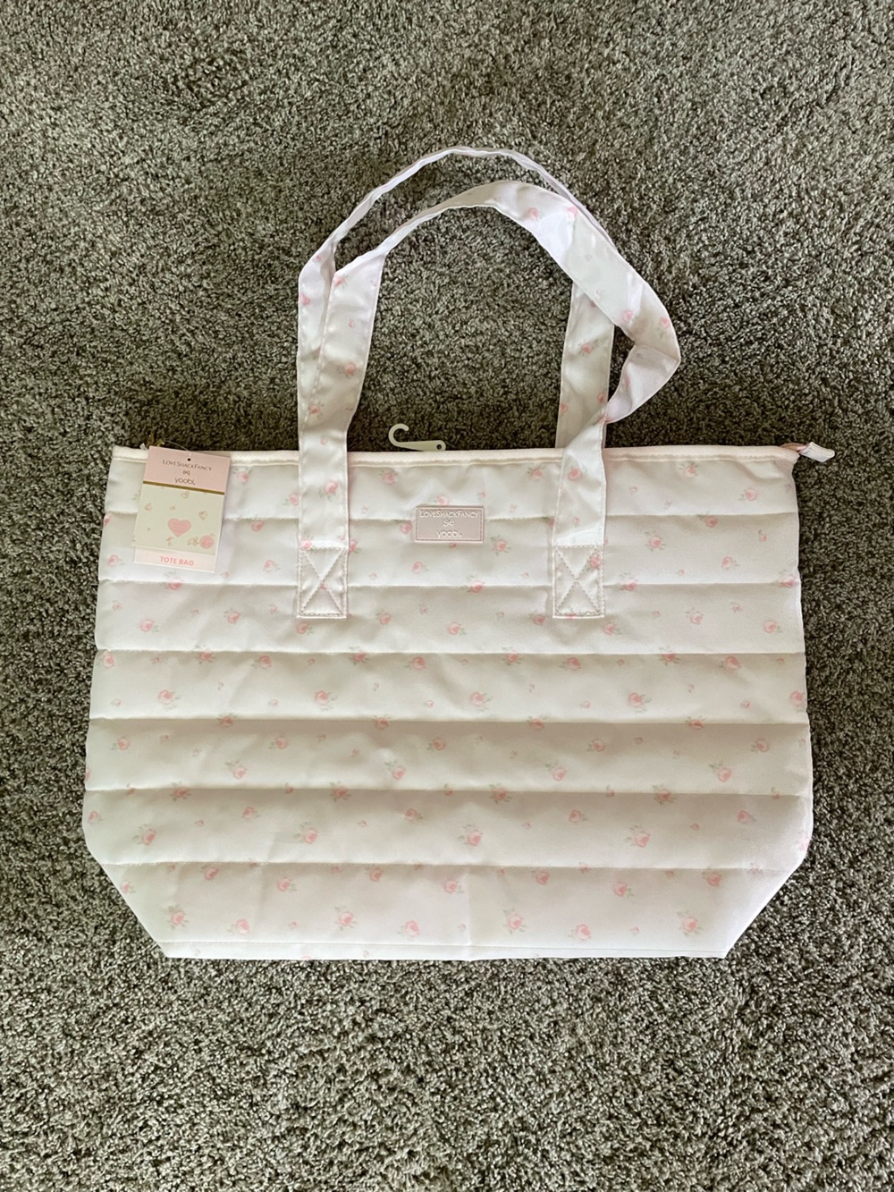 Love Shack Fancy x Yoobi Floral Quilted Tote Bag
